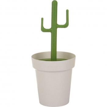 Papelera de Baño 3L Cactus Compacta y Resistente - Diseño Original con Tapa - Fácil de Limpiar - Ideal para Baños Pequeños