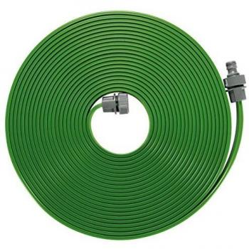 GARDENA Manguera microperforada: chorro difuminado para plantas frágiles, longitud de la manguera 15m, puede prolongarse con una simple conexión hasta un máximo de 22,5m, color Verde