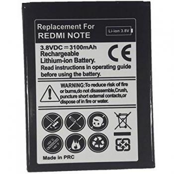 Bateria de Recambio Modelo BM42 para movil Xiaomi Redmi Note Capacidad 3100 mah