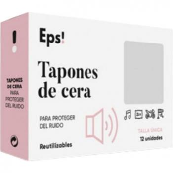 EPS! Tapones de Cera para Oídos, Anti-Presión, Talla L, 12 Unidades