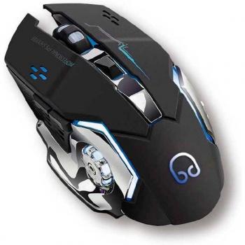 Ratón Gaming Inalámbrico Biwond A12 Pro Edición Torneo RGB 6 Botones Negro