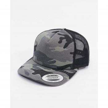 Flexfit Unisex Dark Camo Trucker Cap