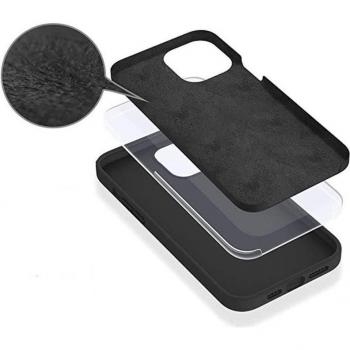 Funda de Silicona Negra para iPhone 14 Plus - Protección Duradera y Ajuste Perfecto 17 cm (6.7)