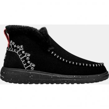 Hey Dude Denny Wool Faux Shearling Women's Winter Boots - Black