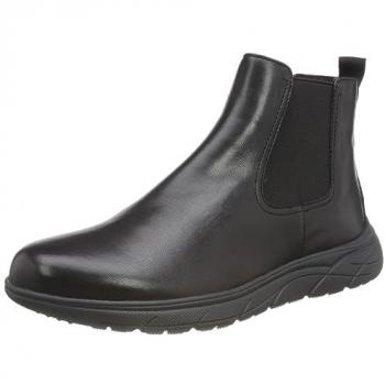 Geox Portello Classic Black Ankle Boots for Men