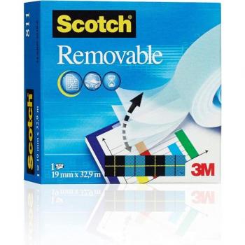 CINTA ADHESIVA SCOTCH MAGIC REMOVIBLE 19MMX33M
