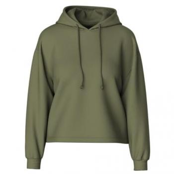 Pieces Women's Chilli Green Hooded Sweatshirt