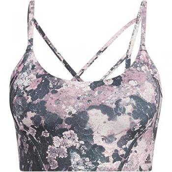 Adidas Yoga Light-Support Long Line All Over Print Sujetador Deportivo Mujeres Multicolor - XS