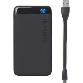 eSTUFF Powerbank 6.000 mAh USB-C Grey with LCD Status Display, ES641001