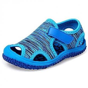 Sandalias Niño Niña Verano Sandalias Deportivas Playa Zapatillas Antideslizante Senderismo Piscina Rosa Púrpura Azul Gris Verde EU 21-31 Azul1 31