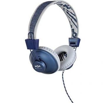The House of Marley EM-JH011-DN Diadema Binaural Alámbrico Azul, Blanco - Auriculares