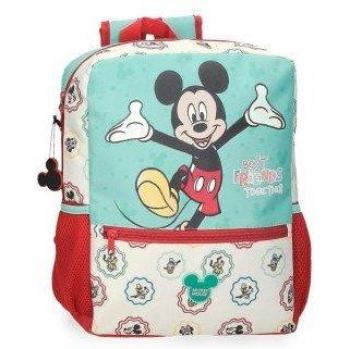 Mochila de paseo Mickey Mouse Best friends together 32 cm con bolsillo frontal