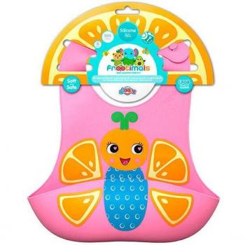Babero de Silicona Orangiefly Frootimals Kids Licensing