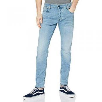 G-Star 3301 Slim Fit Jeans - Light Indigo Aged
