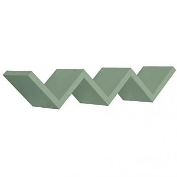 Estante de pared rectangular verde azulado mod. Saetta 56 cm
