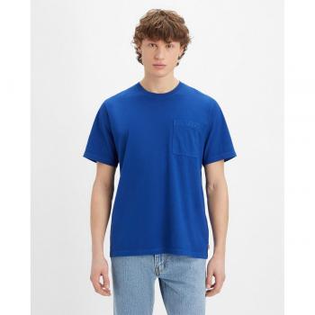 Levi's Camiseta de hombre de manga corta color azul marino, talla L