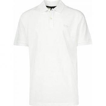 BOSS Regular Fit Pallas White Organic Cotton Polo Shirt for Men - XL