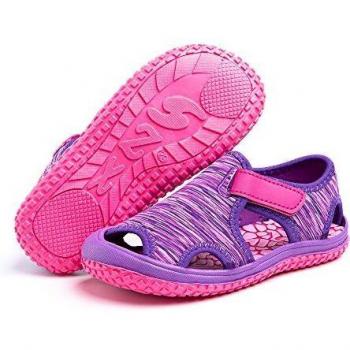 Sandalias Niño Niña Verano Sandalias Deportivas Playa Zapatillas Antideslizante Senderismo Piscina Rosa Púrpura Azul Gris Verde EU 21-31 Púrpura1 29