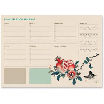 Bloc Planificador Semanal A4 Japanese 21x29,8x1,3 Grupo Erik Editores Beige