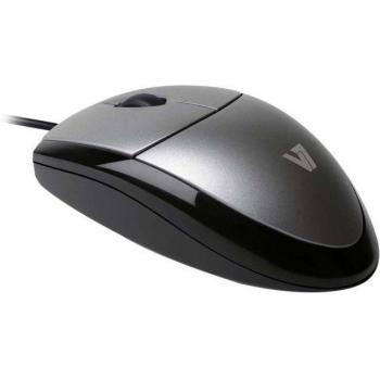 V7 USB Optical LED Mouse Silver/Black