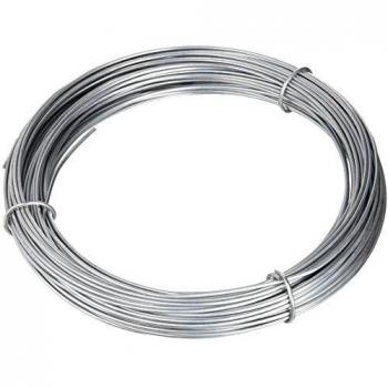 Wurko 000208 Rollo de Alambre galvanizado, 1.8 mm, 1/2 kg