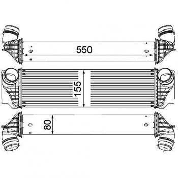 Intercooler MAHLE ORIGINAL Premium CI 183 000P