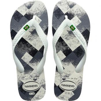 Havaianas Brasil Fresh Chanclas de Goma Unisex Blanco/Blanco/Gris - ¡Oferta Especial!