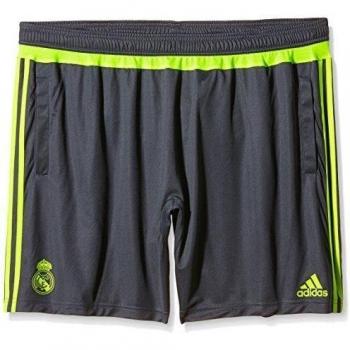 adidas Real TRG SHO - Pantalón corto para hombre, color gris / amarillo, talla M