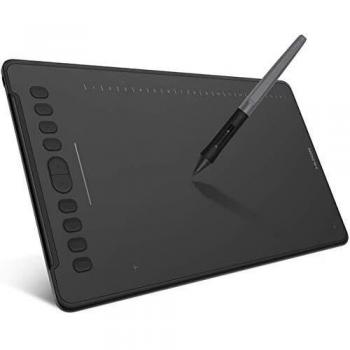 Huion Inspiroy H1161 Tableta Gráfica Digitalizadora 5080 LPI, Área Activa 279.4 x 174.6 mm, Conexión USB, Color Negro