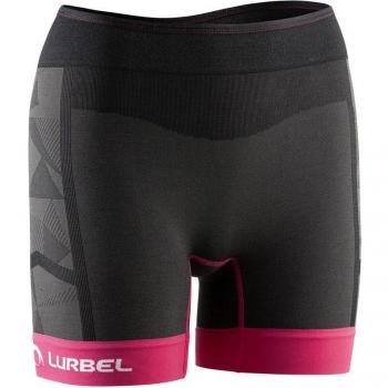 Mallas de Running Lurbel Samba Lite para Mujer en Negro/Rosa Talla S