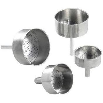 Embudo de Aluminio para Cafetera, Capacidad 12 Tazas, Dimensiones 8.2 x 11.5 cm
