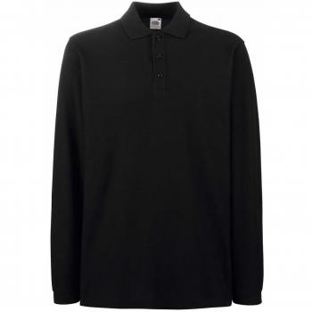 Fruit of the Loom Mens Premium Colours Long Sleeve Cotton Polo Shirt