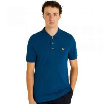 Lyle & Scott Men's Plain Polo Shirt - Apres Navy - Size S