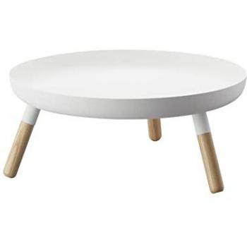 Yamazaki White Flat Decorative Bowl with Legs, 32x13cm