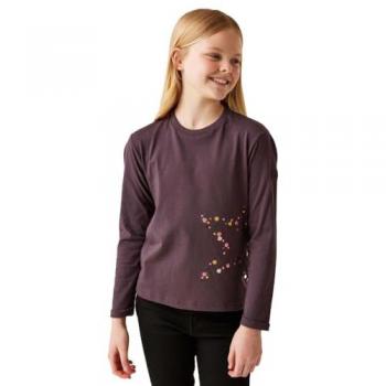 Regatta Kids Deep Plum Star Graphic T-Shirt, Size 9-10 Years