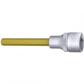 Inserto de vaso Hazet 986L-8, Cuadrado 1/2, Hexagonal interno 8 mm, Longitud 100 mm