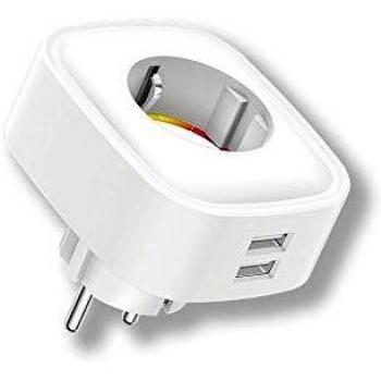 Enchufe wifi inteligente con medidor de consumo y 2 USB Energeeks