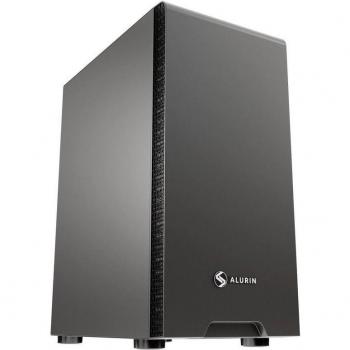Alurin Work Torre ATX Negra con Fuente de Alimentación 500W