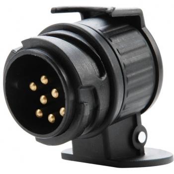 Adaptador de enchufe para remolque, tractor o caravana de 13 a 7 pines