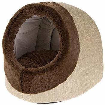 Casa para gatos Ferplast Imperial 45 cm con cojín lavable y doble cara, tamaño mediano