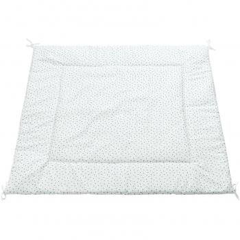 Alondra Mare 181 - Alfombra infantil cuadrada para cabaña tipi con estrellas, color blanco