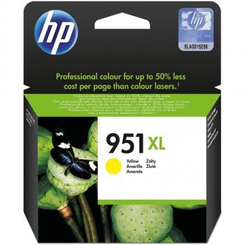 Cartucho de Tinta Original HP 951XL Amarillo (CN048AE) de Alta Capacidad - 1500 Páginas