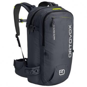 Mochila Ortovox Haute Route 32 Unisex Negra (Black Steel) - Rucksack para Esquí de Montaña
