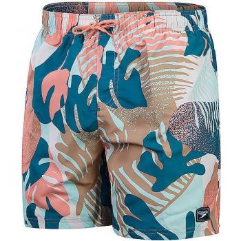 Speedo Bañador de Hombre Digital Printed Leisure 16' Watershort - Naranja, Azul, Beige, Talla M