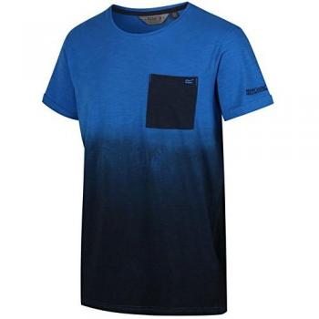 Regatta Tyren - Camiseta de Manga Corta para Hombre, Hombre, RMT152 94270, Azul Marino/Oxfdblu, Large