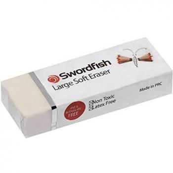 Swordfish Large Soft Erasers