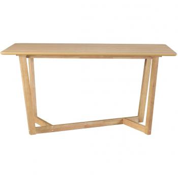Mesa rectangular de diseño de madera clara 150 cm KOUK