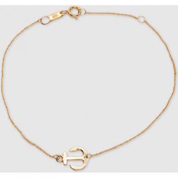 Pulsera de Oro Essential con Detalle de Ancla, Exclusiva de El Corte Inglés