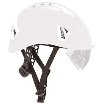 Casco de Seguridad Montana Safetop con Visor y Barboquejo, Modelo 80641, Color Blanco