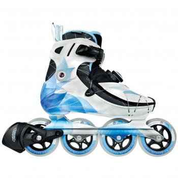 Powerslide Inlineskate Vi 90 Pure - Patines en línea, color azul, talla DE: 39
